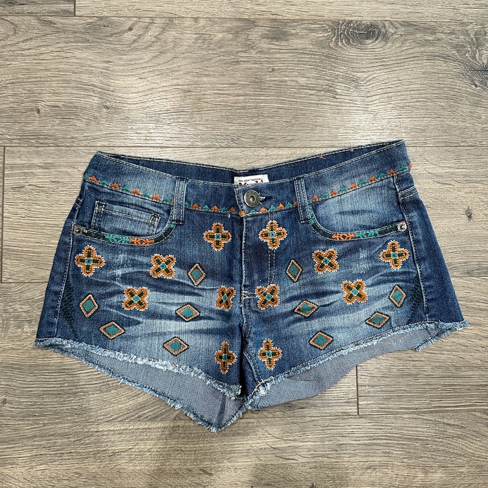 Blue jean shorts